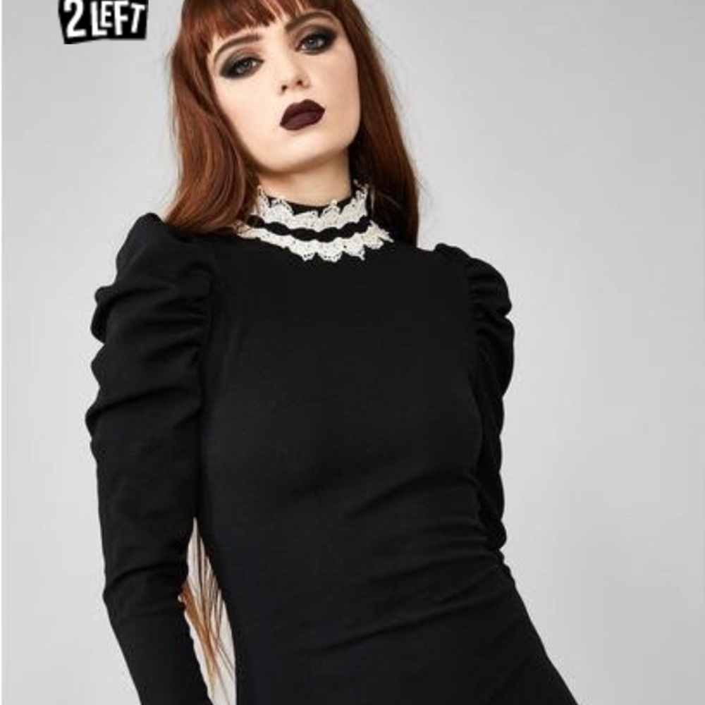 Dolls kill black lace dress